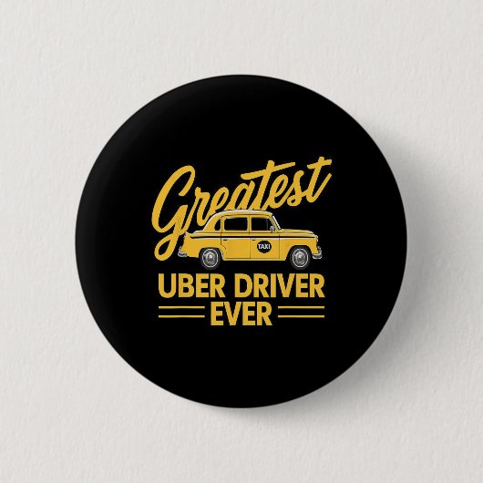 Bester Uber Driver je Uber Driver Funny Button (Vorderseite)
