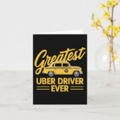 Bester Uber Driver je Uber Driver Funny Karte (Gelbe Blume)