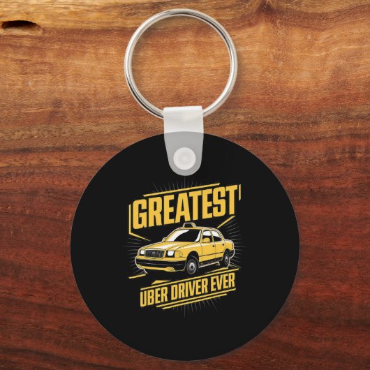 Bester Uber Driver je Uber Driver Funny Schlüsselanhänger (Vorderseite)