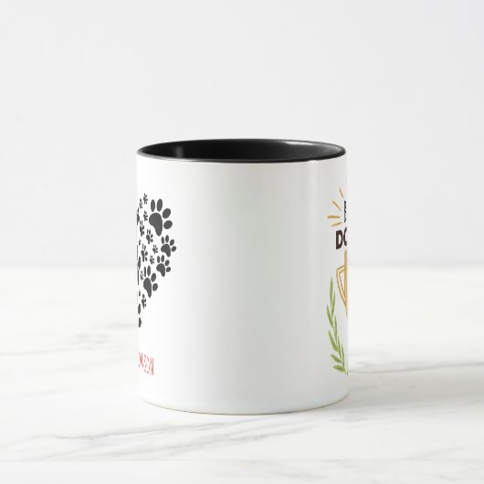 Bester überhaupt HundeVater mit der Tasse (Zentrum)