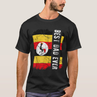 Bester ugandischer Vater je Uganda Daddy Vatertag T-Shirt
