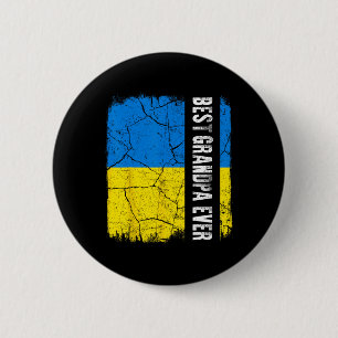 Bester ukrainischer Opa aller Zeiten Ukraine-Flagg Button