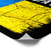 Bester ukrainischer Opa aller Zeiten Ukraine-Flagg Poster (Ecke)
