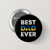 Bester ukrainischer Vater überhaupt Ukraine Daddy Button (Vorne & Hinten)