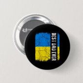 Bester ukrainischer Vater überhaupt Ukrainische Fl Button (Vorne & Hinten)