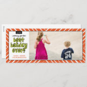 Bester Urlaub je! Feiertagskarte (Vorne/Hinten)