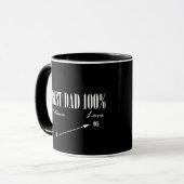 Bester Vater 100% Liebe Geduld Funky Vatercup Tass Tasse (Vorderseite Links)