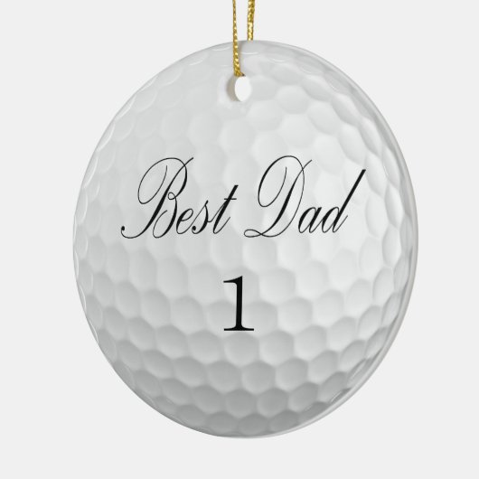 Bester Vater 1 Golfball Keramik Ornament (Links)