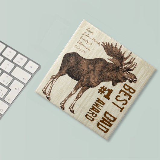 Bester Vater # 1 Vater Award Vintage Elche Fliese