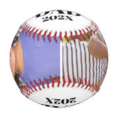 Bester Vater 2020 | Typografie zwei FotoCollage Baseball (Vorderseite)