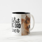 Bester Vater 2 Foto doppelseitig Zweifarbige Tasse (VorderseiteRechts)