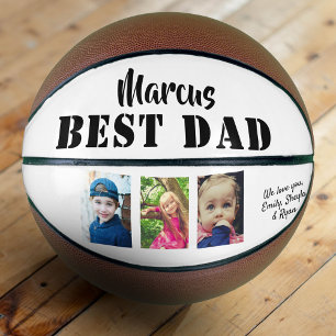 Bester Vater 3 Foto-Collage Tag des Vaters Basketball