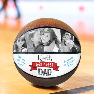 Bester Vater 3 Foto der Red World: Fett Typografie Basketball