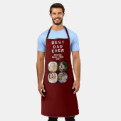 Bester Vater 4 FotoCollage Familienvater Schürze (Getragen)