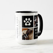 Bester Vater 4 x Foto Collage Grid Tasse (VorderseiteRechts)