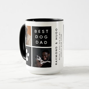 Bester Vater 4 x Foto Collage Grid Tasse