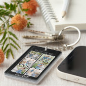 Bester Vater! 6 Fotos mit benutzerdefinierter Meld Schlüsselanhänger (Vorderseite rechts)