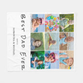 Bester Vater 9 FotoCollage Fleecedecke (Vorderseite (Horizontal))
