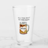 Bester Vater Alle besten Message Pint Beer Glas (Vorderseite)