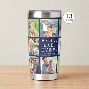 BESTER VATER ALLE ZEIT 13 Fotos Personalisiert Bla Thermobecher