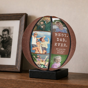 BESTER VATER ALLE ZEIT 5 Fotos Personalisiert Benu Mini Basketball