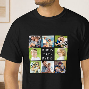 BESTER VATER ALLE ZEIT 8 Fotocollage T-Shirt