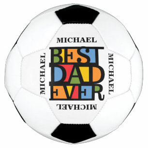 BESTER VATER ALLE ZEIT personalisierter Fußball