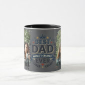 BESTER VATER ALLE ZEIT RETRO INDIVIDUELLE TASSE (Zentrum)