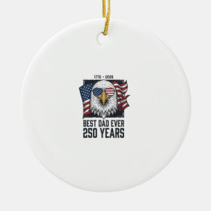 Bester Vater Aller Zeiten 250 Jahre Patriotischer Keramik Ornament