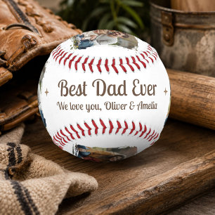Bester Vater Aller Zeiten 2 Foto-Andenken-Geschenk Baseball