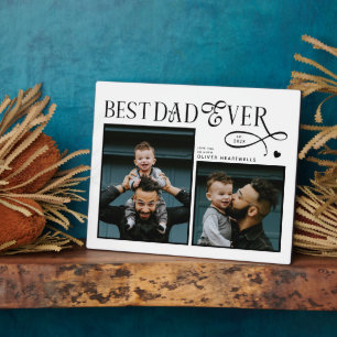 Bester Vater Aller Zeiten 2 Fotos Herz Vatertagsge Fotoplatte
