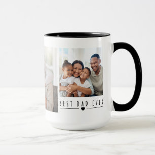 Bester Vater Aller Zeiten 3 Familienfoto-Collage B Tasse