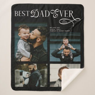 Bester Vater Aller Zeiten 4 Fotos Moderne Geschenk Sherpadecke