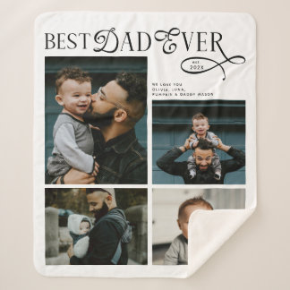 Bester Vater Aller Zeiten 4 Fotos Moderne Geschenk Sherpadecke