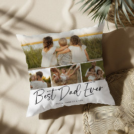 Bester Vater Aller Zeiten 5 Foto-Collage Andenken Kissen