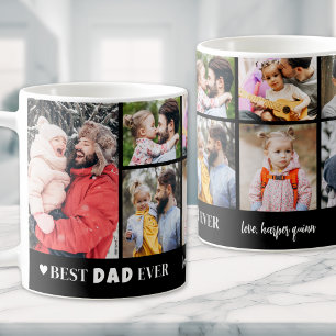 Bester Vater Aller Zeiten 8 Foto-Collage Vatertag Kaffeetasse