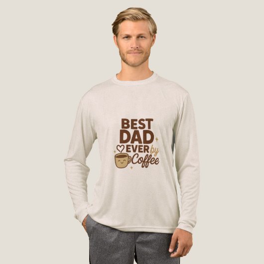 Bester Vater aller Zeiten, angetrieben durch den k Tri-Blend Shirt (Volle Vorderseite)