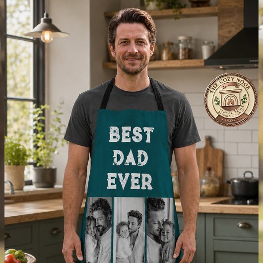 Bester Vater Aller Zeiten Benutzerdefinierte Fotoc Schürze