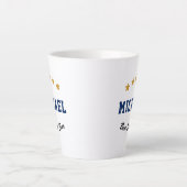 Bester Vater Aller Zeiten Benutzerdefinierter Text Milchtasse (Vorderseite)