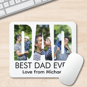 Bester Vater aller Zeiten Brief Foto Mousepad