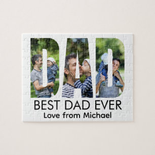 Bester Vater Aller Zeiten Buchstabe Foto Puzzle