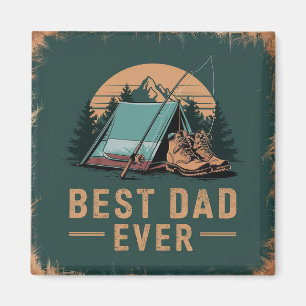 Bester Vater aller Zeiten Camping-Design Magnet
