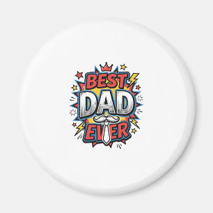 Bester Vater Aller Zeiten Comic Vintage Gravur Shi Magnet