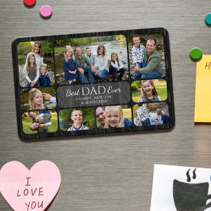 Bester Vater aller Zeiten Dad Kinder Fotos Magnet