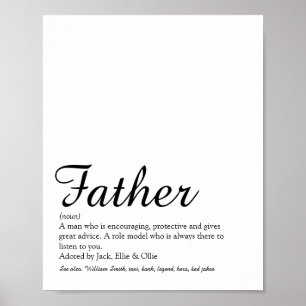 Bester Vater aller Zeiten, Daddy, Vater Definition Poster