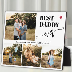 Bester Vater aller Zeiten Familienfoto-Collage Her Fotoplatte