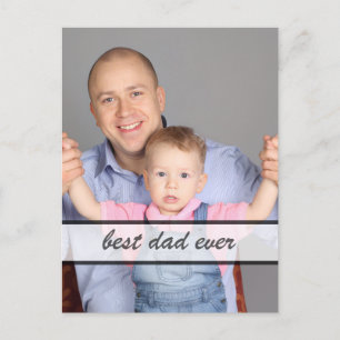 Bester Vater aller Zeiten Familienfoto-Design mit Feiertagspostkarte