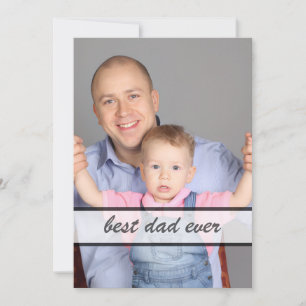 Bester Vater aller Zeiten Familienfoto-Zitat-Desig Feiertagskarte