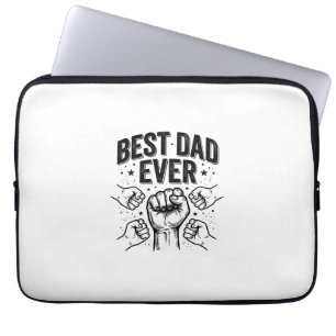 Bester Vater Aller Zeiten Fist Bump Vintage-Shirt- Laptopschutzhülle