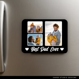 Bester Vater Aller Zeiten Foto-Collage Fathers Day Magnet